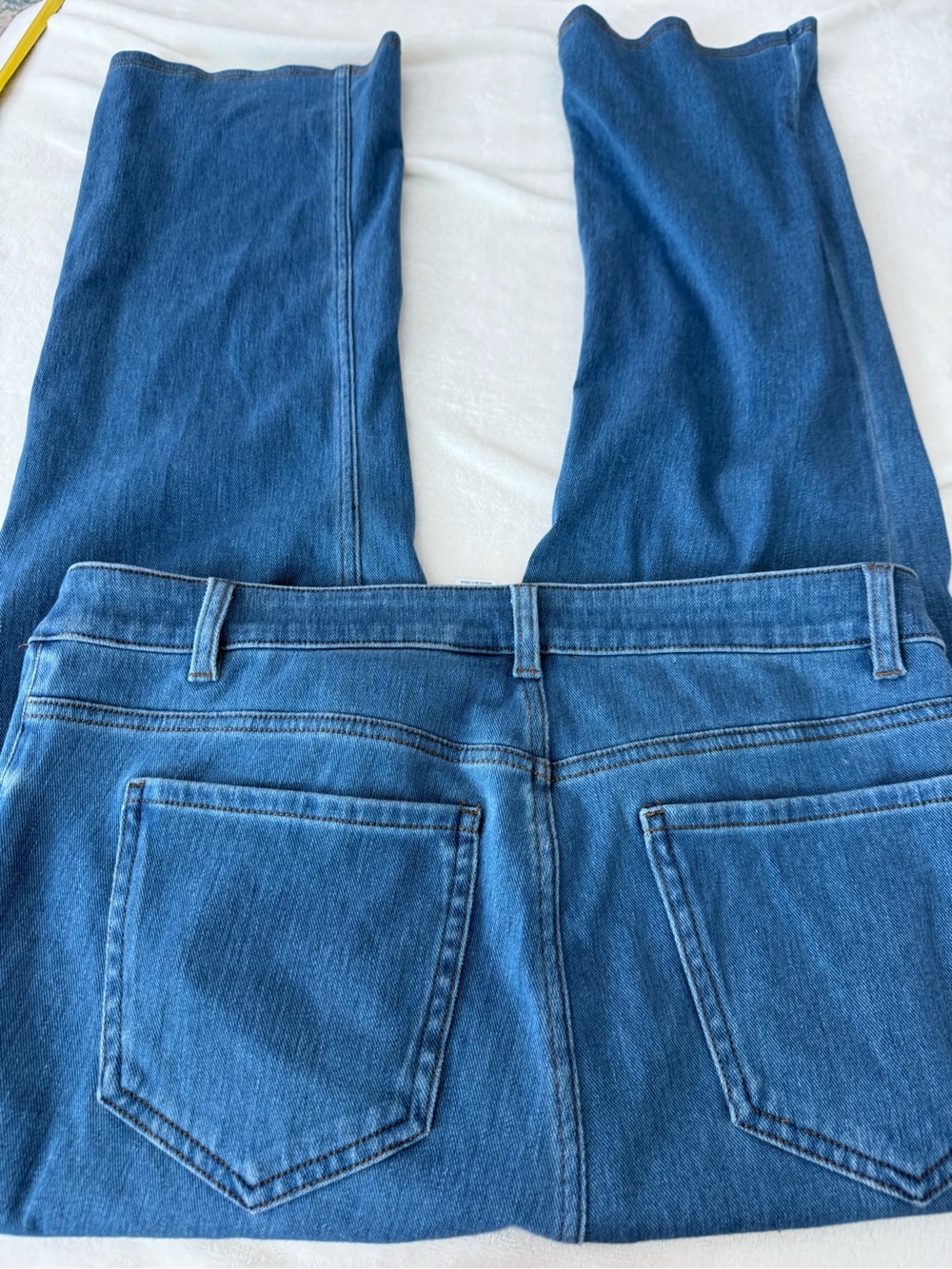 Halara Flex™ High Waisted Pockets Flare Leg Casual Jeans Lp E17 - Picture 3 of 3